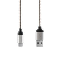 Metalen USB-C naar USB oplaad- en datakabel