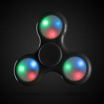 Fidget Spinner zwart met LED lampjes