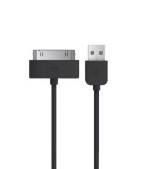 Kabel voor 30-pins Apple producten zwart (2 meter)