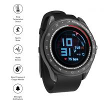 Sinji Smart Watch Round- Black