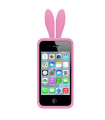 Bunny ears case voor iPhone 5/5S roze