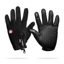 Wind and Waterproof Gloves - Black, Size L