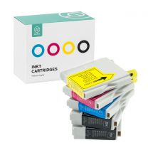 Ink cartridge set for Brother LC970/LC1000 black (2x) + blue + red + yellow