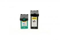 Ink cartridge set for HP 350XL black + 351XL color