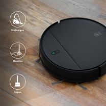 Sinji Smart Robot Vacuum Cleaner - Black