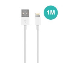Kabel voor Lightning Apple producten wit (1 meter)